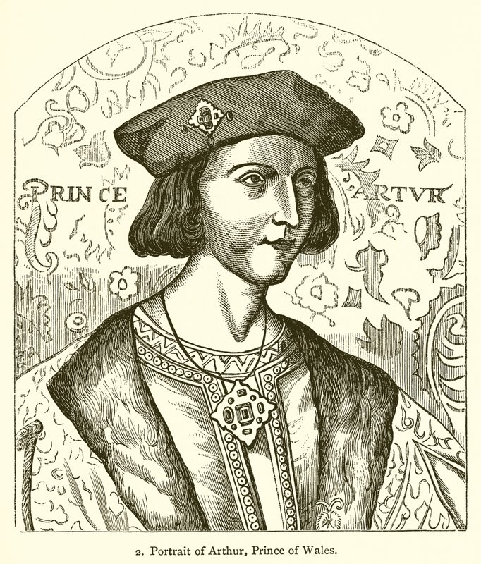 Portrét Artuše, prince z Walesu od English School