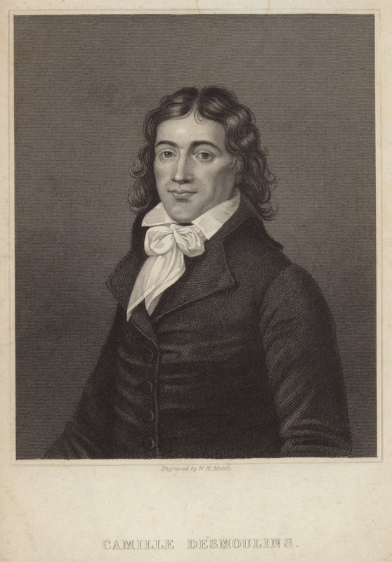 Portrét Camille Desmoulins od English School