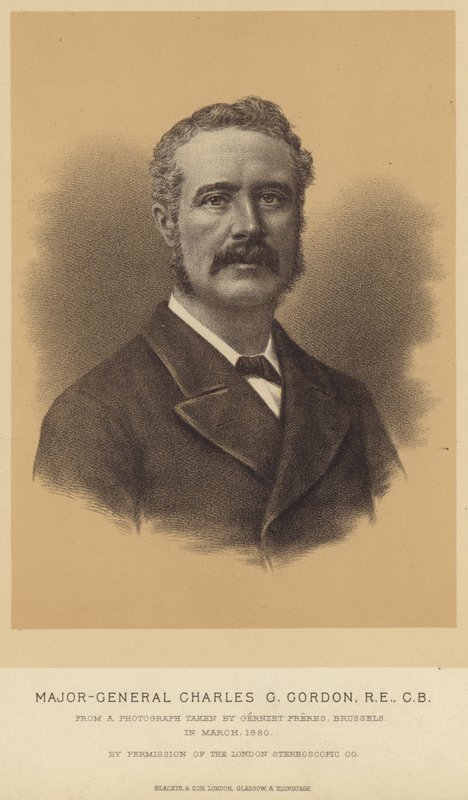 Portrét Charlese George Gordona od English School