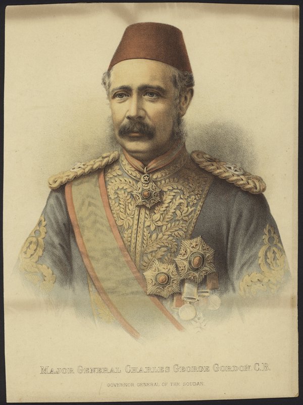 Portrét Charlese George Gordona od English School