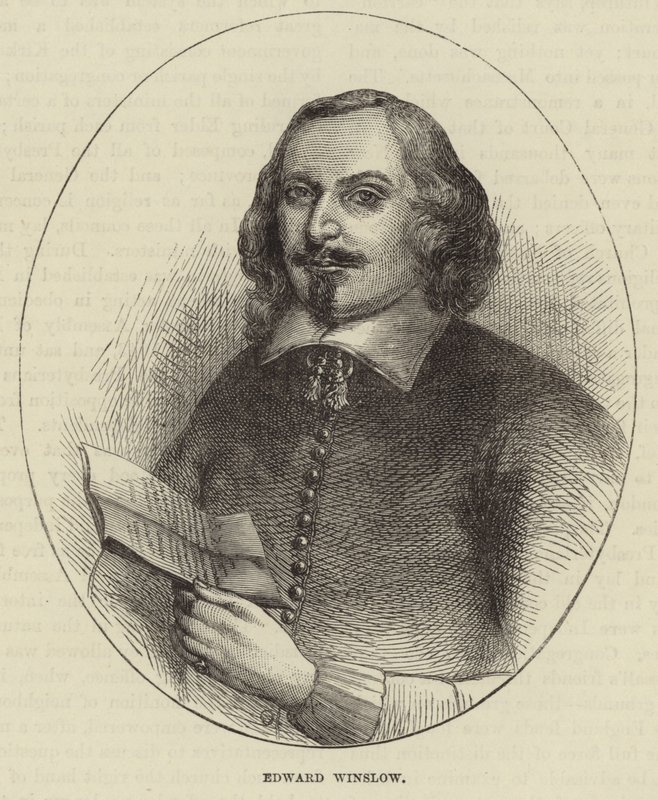 Portrét Edwarda Winslowa od English School