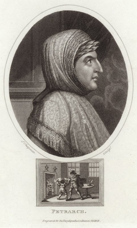 Portrét Francesca Petrarca od English School