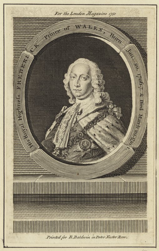 Portrét Fredericka, prince z Walesu od English School