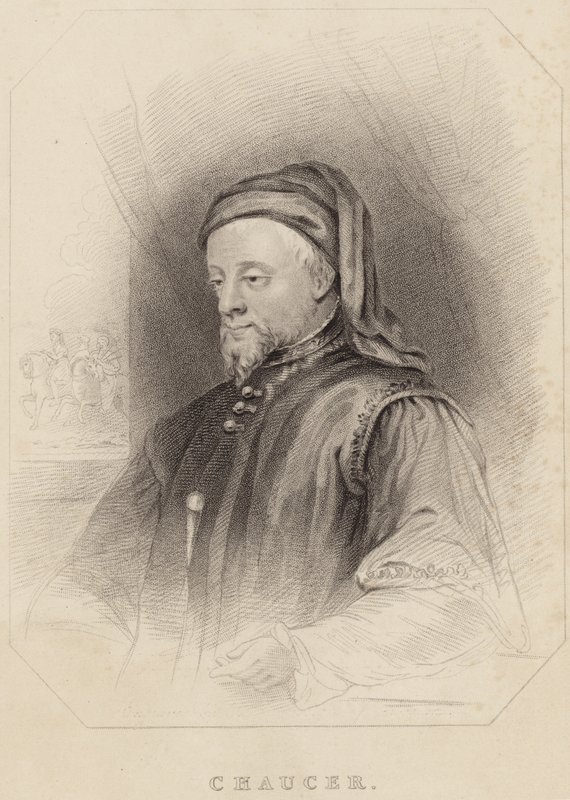 Portrét Geoffreyho Chaucera od English School
