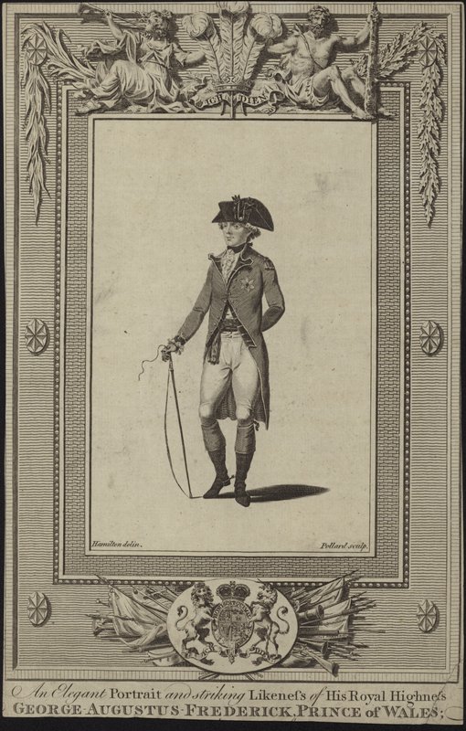 Portrét George Augusta Fredericka, prince z Walesu od English School