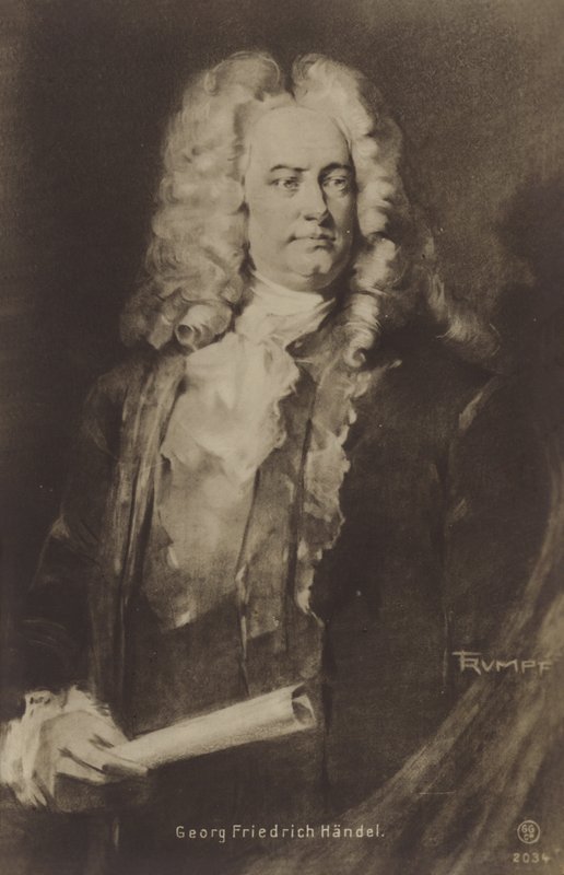 Portrét George Friedricha Händela od English School