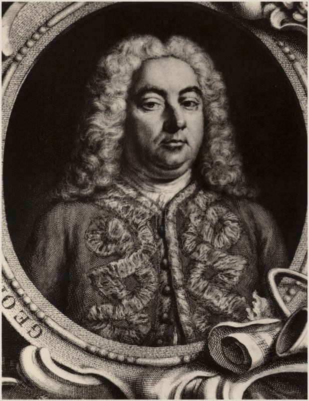 Portrét George Friedricha Händela od English School
