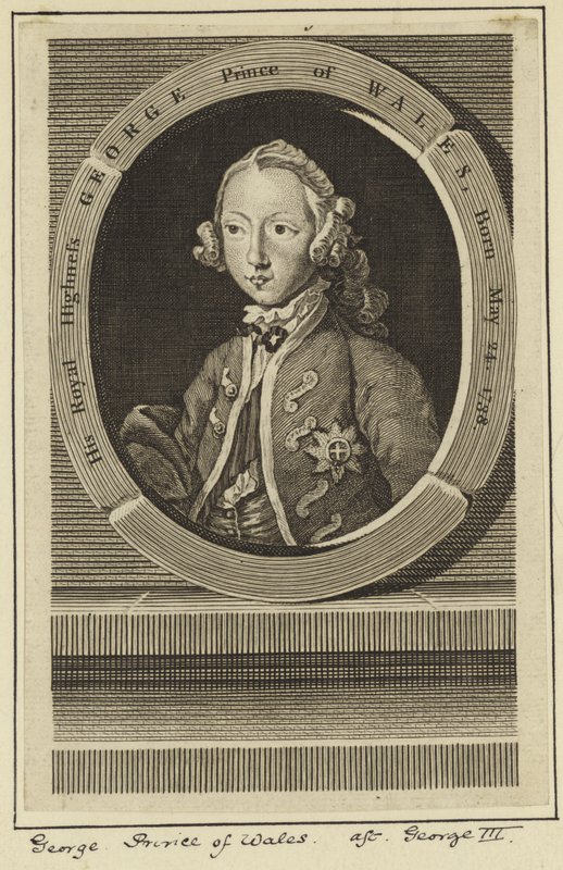 Portrét George, prince z Walesu od English School