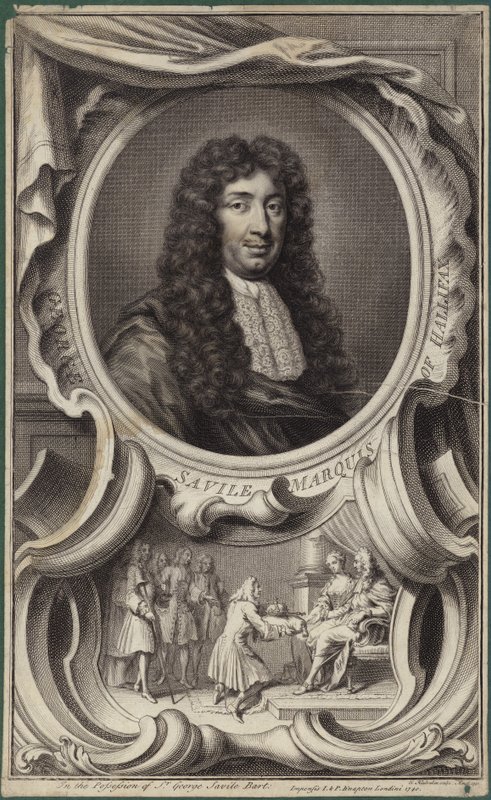 Portrét George Savile, markýze z Halifaxu od English School