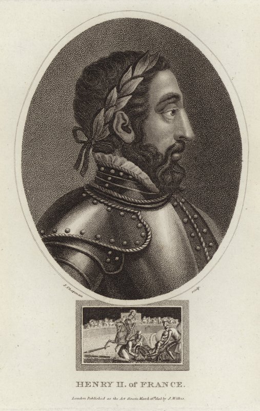 Portrét francouzského Jindřicha II od English School