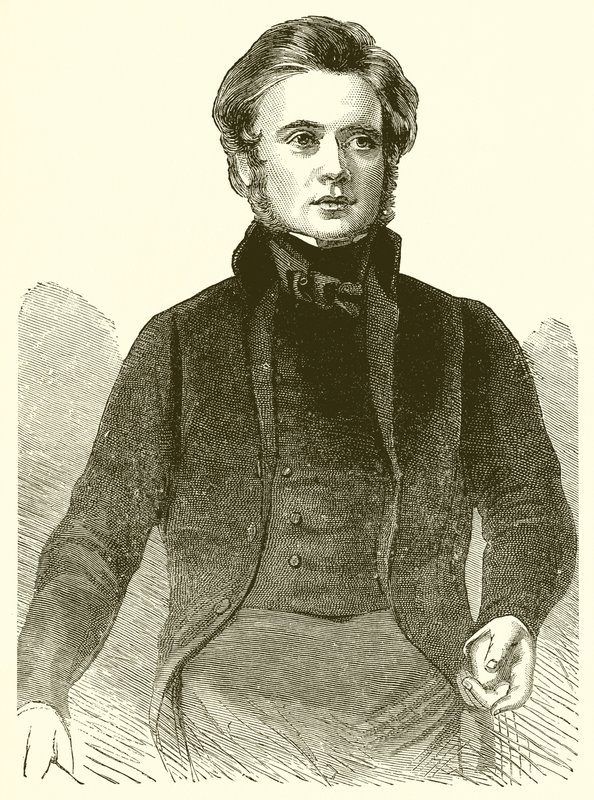 Portrét Johna Brighta v roce 1843 od English School