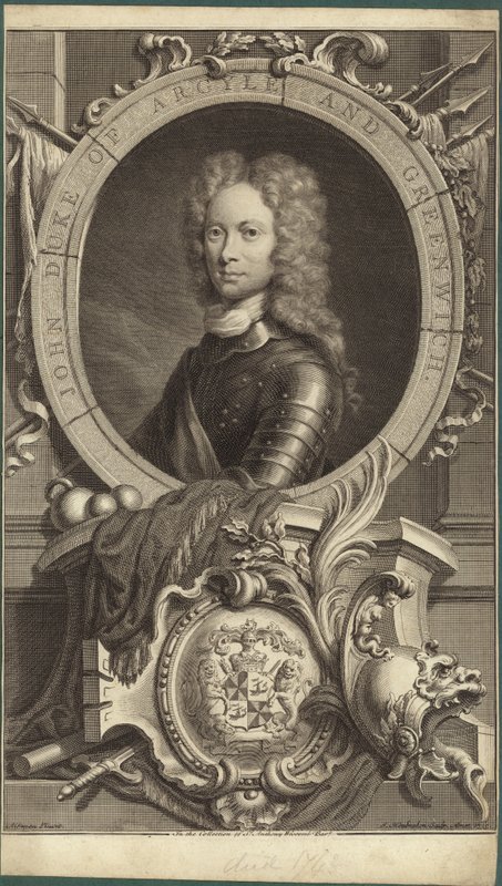 Portrét Johna Campbella, vévody z Argyllu a vévody z Greenwiche od English School