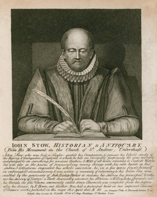 Portrét Johna Stowa od English School