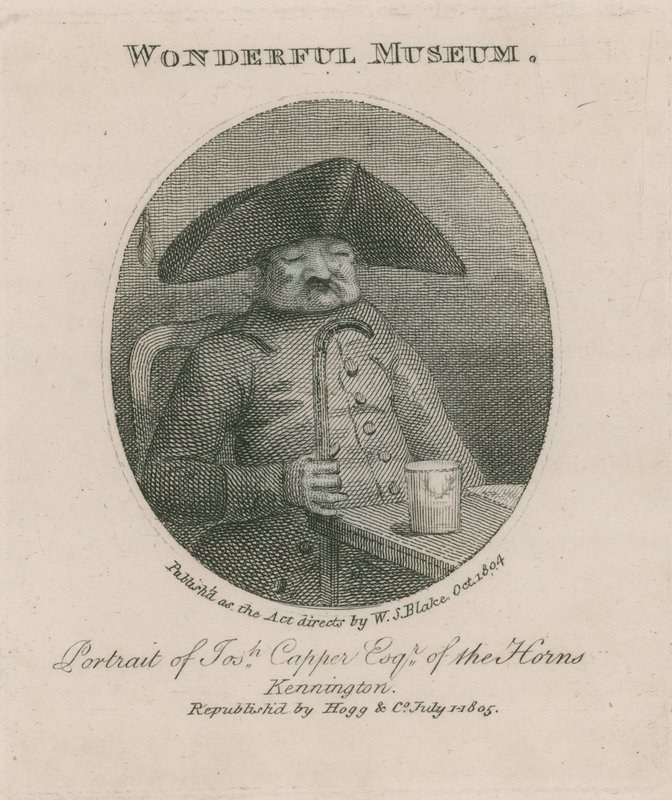 Portrét Josepha Cappera z rohu, Kennington od English School