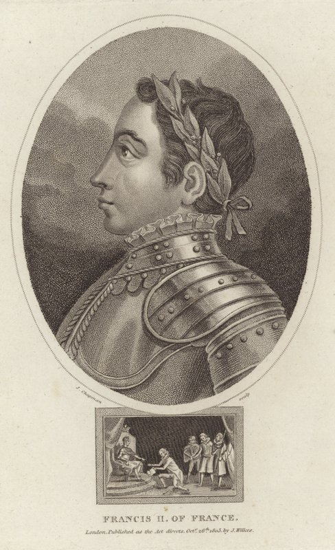 Portrét francouzského krále Františka II od English School