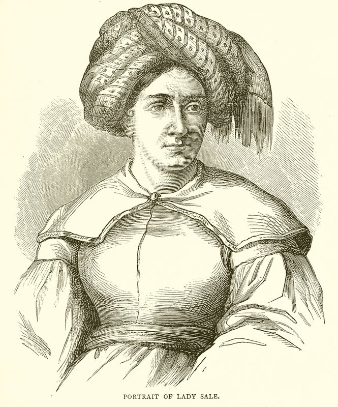 Portrét Lady Sale od English School