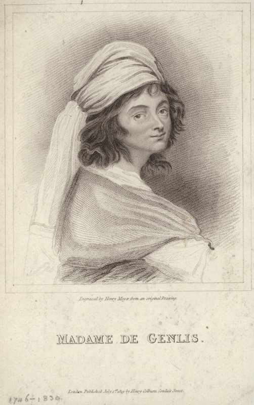 Portrét Madame de Genlis od English School