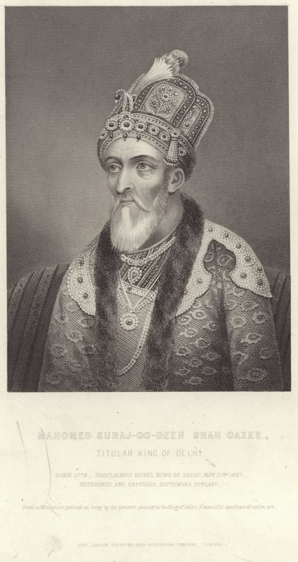 Portrét Mahomed Suraj-u-Din Shah Ghazi od English School