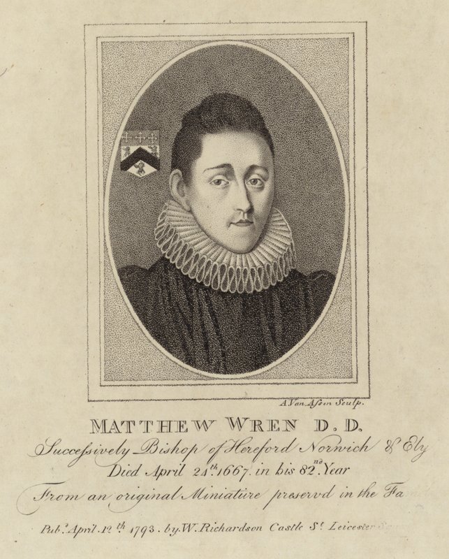 Portrét Matthewa Wrena od English School