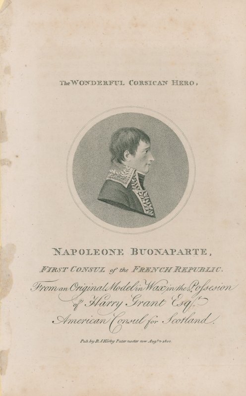 Portrét Napoleona Bonaparta od English School