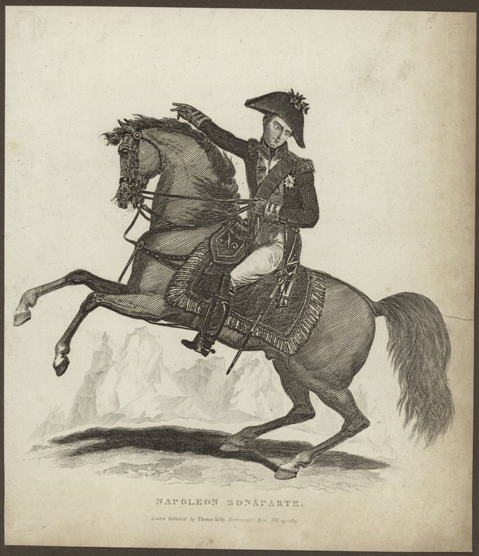Portrét Napoleona Bonaparta od English School