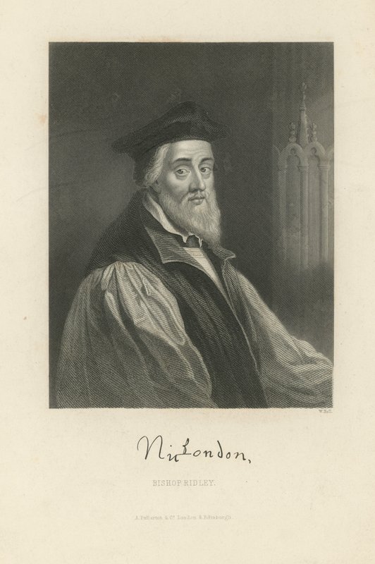 Portrét Nicholase Ridleyho od English School