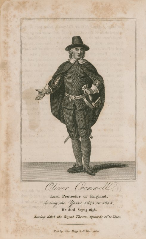 Portrét Olivera Cromwella od English School