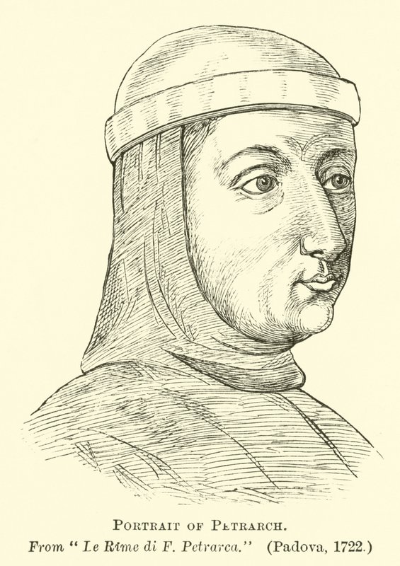 Portrét Petrarca od English School