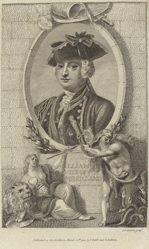 Portrét prince Williama, vévody z Cumberlandu od English School
