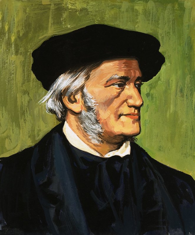 Portrét Richarda Wagnera, skladatele The Flying Dutchman od English School