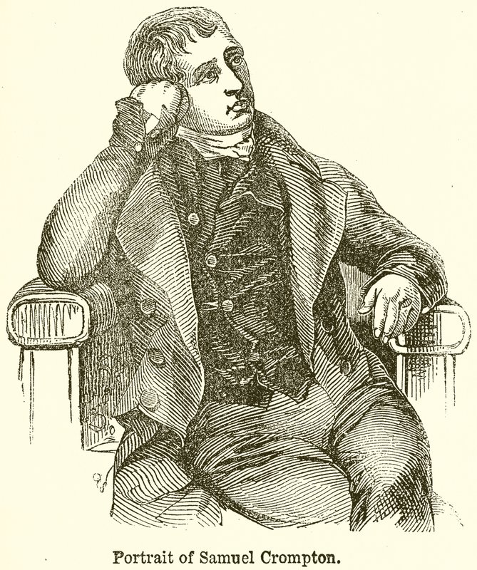 Portrét Samuela Cromptona od English School
