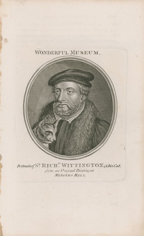 Portrét sira Richarda Whittingtona a jeho kočky od English School