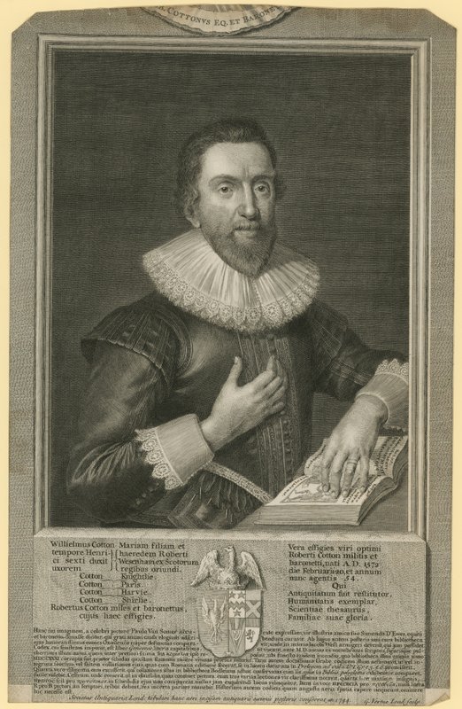 Portrét sira Roberta Cottona od English School