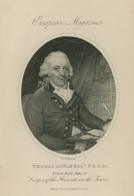 Portrét Thomase Astle od English School