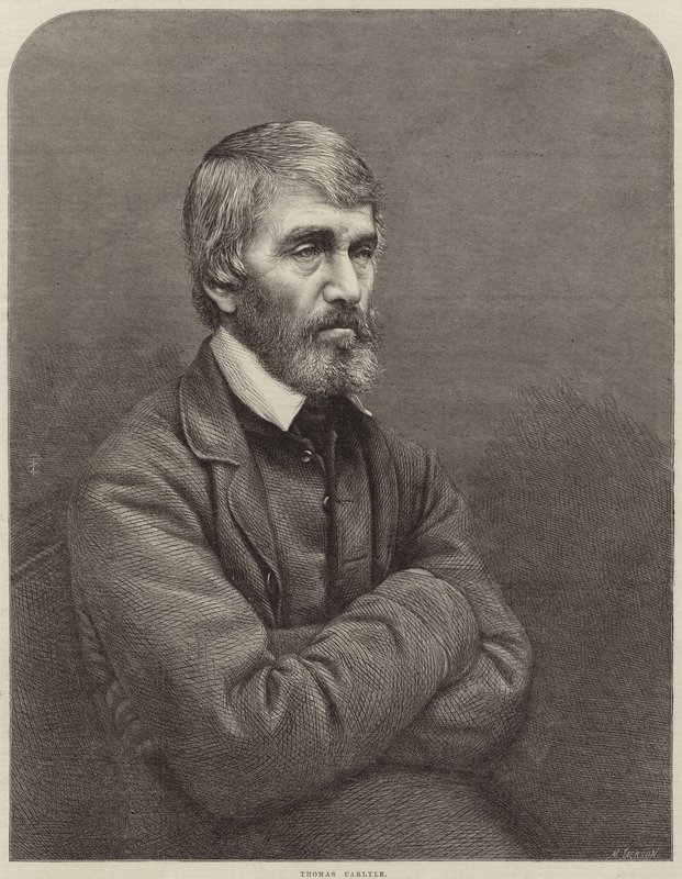 Portrét Thomase Carlylea od English School