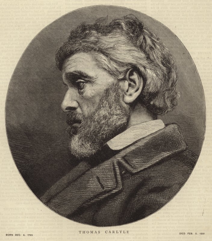 Portrét Thomase Carlylea od English School