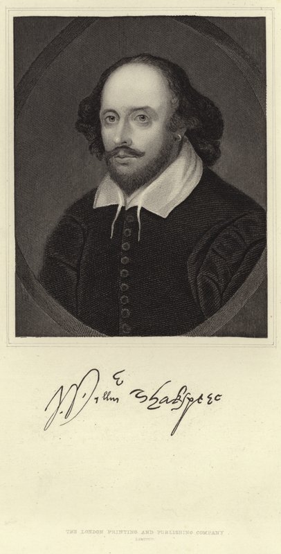 Portrét Williama Shakespeara od English School