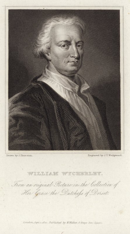 Portrét Williama Wycherleyho od English School