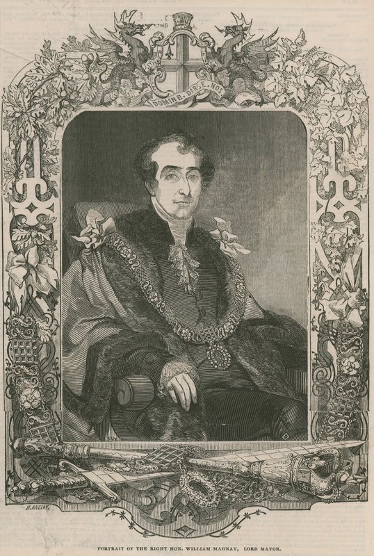 Portrét pravého ctihodného Williama Magnaye, primátora od English School