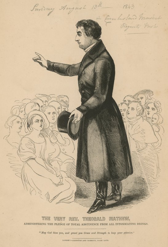 Portrét velmi reverenda Theobalda Mathewa od English School