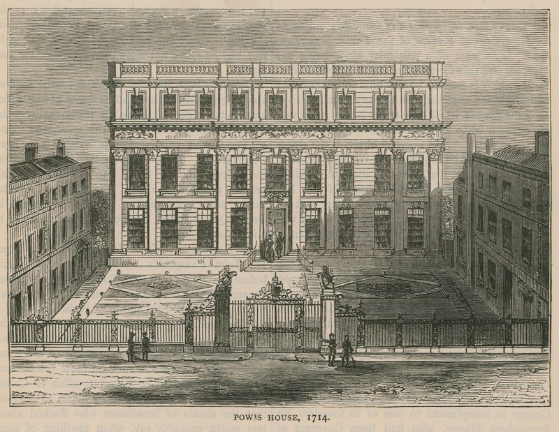 Powis House, Londýn, v roce 1714 od English School