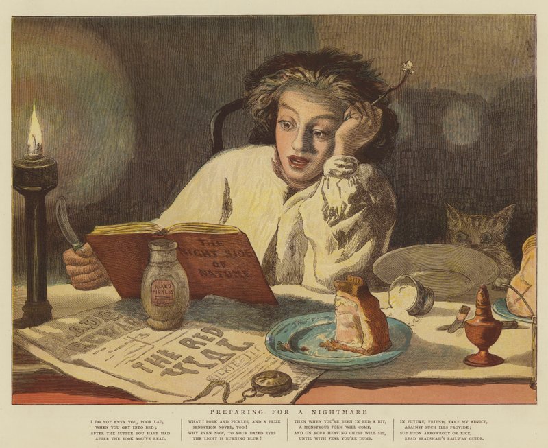 Příprava na noční můru (chromolitho) od English School