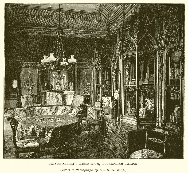 Prince Alberts Music Room, Buckinghamský palác od English School
