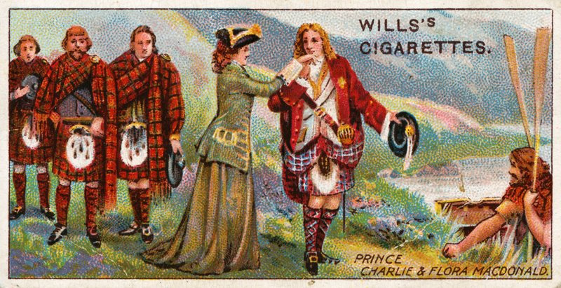 Princ Charlie a Flora Macdonaldová od English School