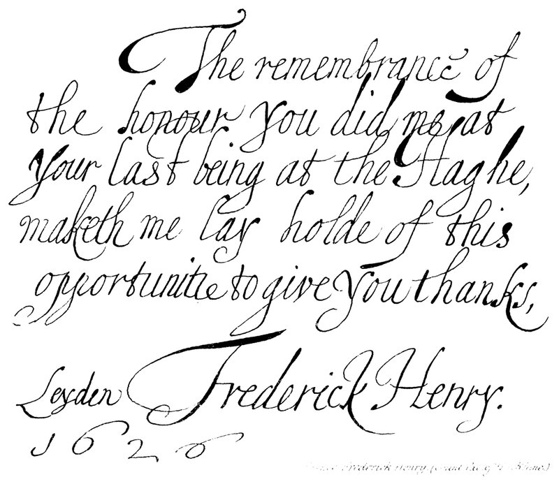 Princ Frederick Henry, (hrabě Pal: Rýn) od English School
