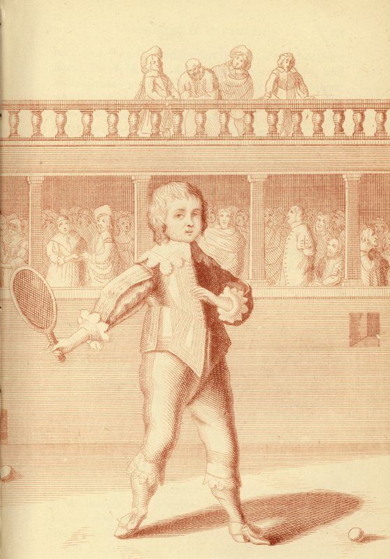 Princ James, vévoda z Yorku, hraje tenis od English School
