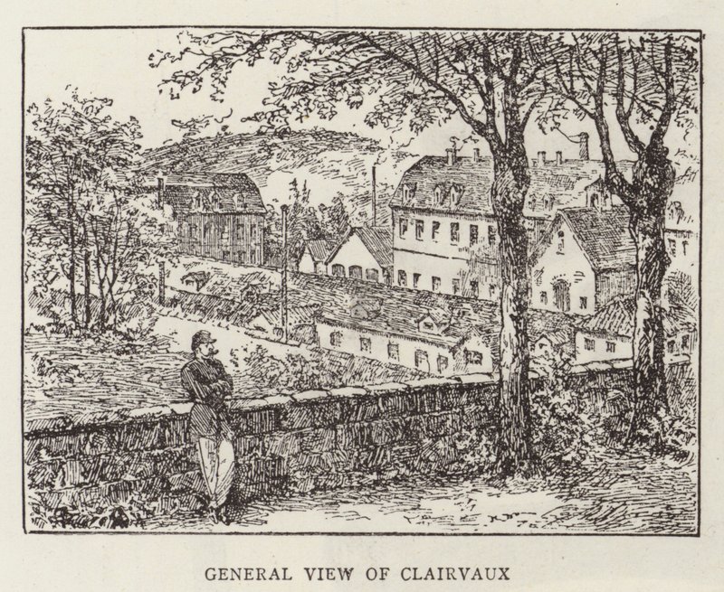 Princ Krapotkine v Clairvaux (rytina) od English School