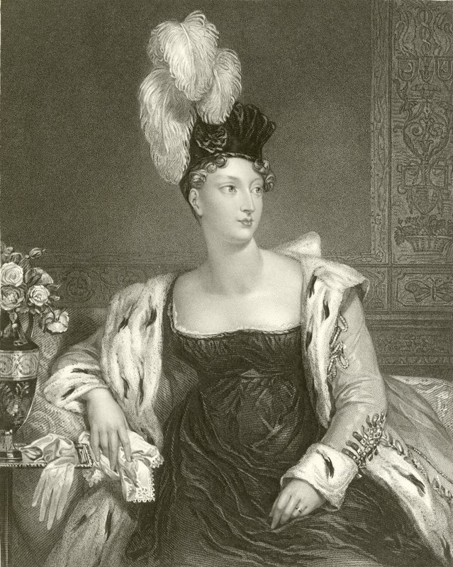 princezna Charlotte z Walesu od English School