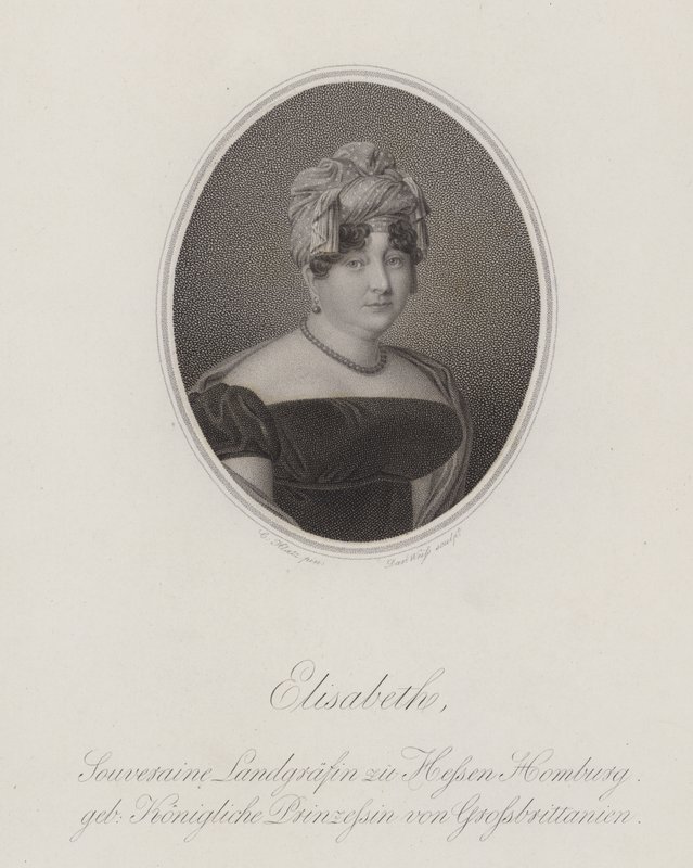 Princezna Elizabeth Spojeného království (rytina) od English School