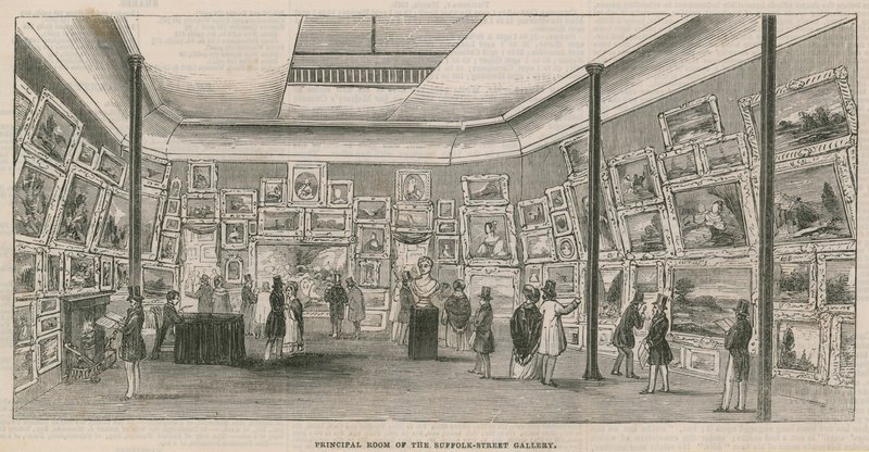 Hlavní místnost Suffolk Street Gallery od English School